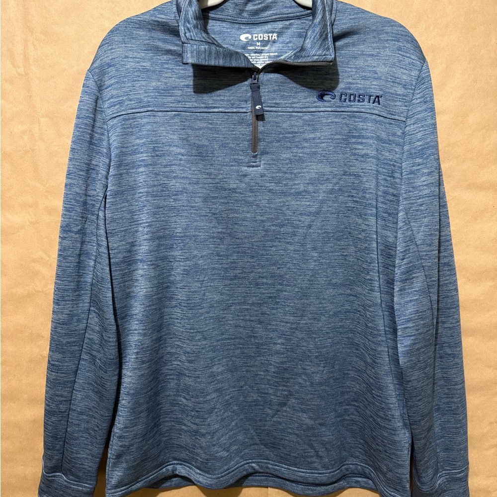 Costa Heathered Blue Pullover